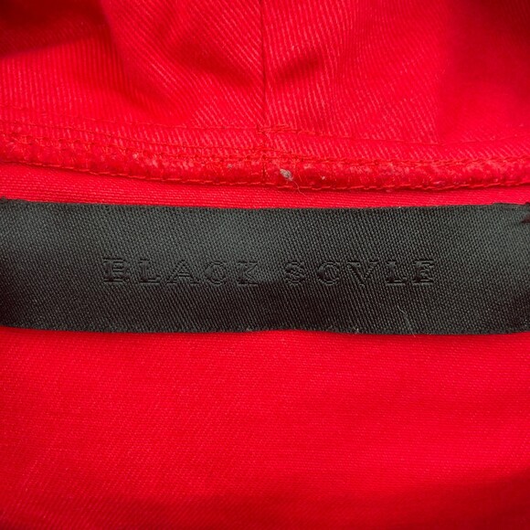 BLACK SCALE Red Cargo Utility Anorak Pullover Quarter Zip Jacket Size M - Picture 8 of 10